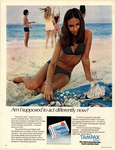 Tampax 1974 magazine - tampax,