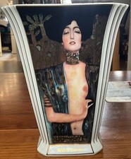 GOEBEL ARTIS ORBIS GUSTAV KLIMT JUDITH 1 CERAMIC VASE