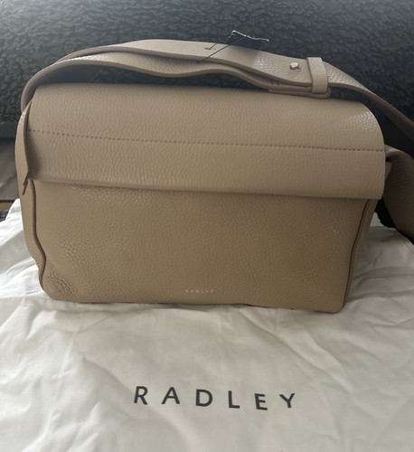 Radley beige leather handbag - beige,