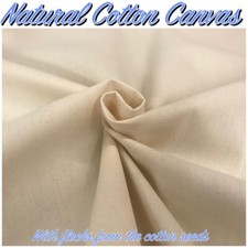 Cotton Canvas Fabric Natural