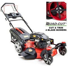 20" / 51cm Petrol Lawn Mower Self-Propelled Recoil Zero Turn 173cc 60L Lawnmower