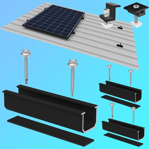 Solar panel mounting brackets - panel,