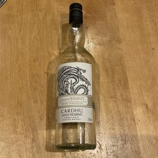 GAME OF THRONES HOUSE TARGARYEN CARDHU EMPTY WHISKY BOTTLE  LImited edition
