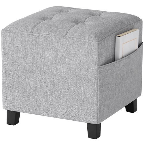 Homcom small footstool square - small,