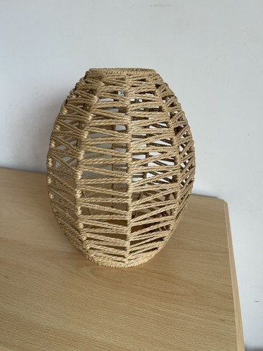 Woven rattan lamp - rattan, small