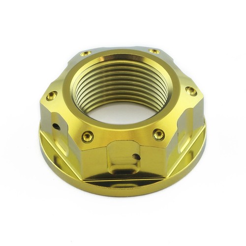 Titanium axle nut m22 drilled - titanium,