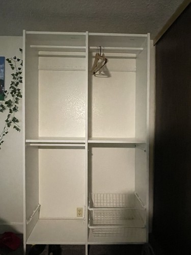 Ikea wardrobe aurdal white - aurdal,