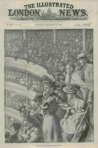 1893 antique print - antique, london