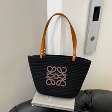 Straw Bag Large Capacity Woven Handbag Beach Tote Bag NEW