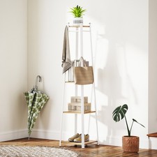 Oak Corner Clothes Rack - 8