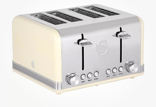 Swan retro slice toaster - swan,