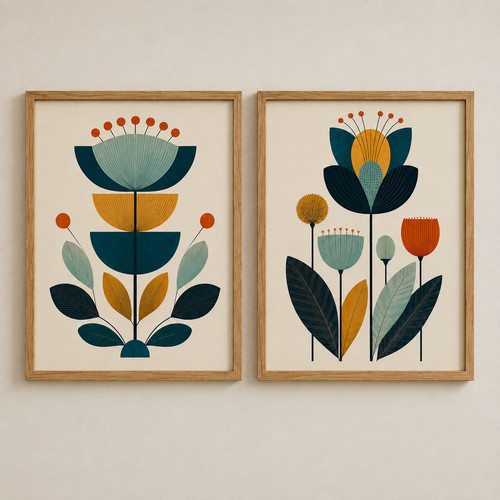 Diptych pair scandi mid - diptych,