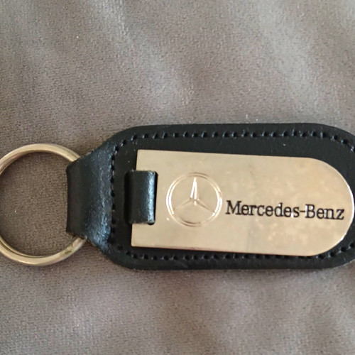 Mercedes benz keyring leather - keyring,