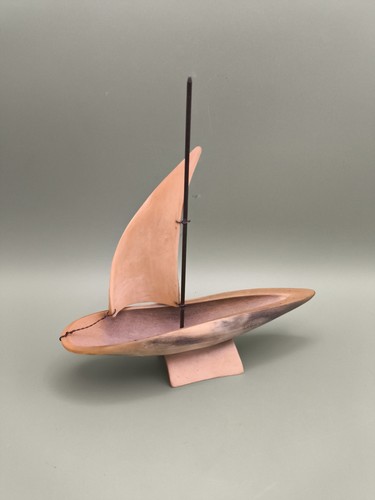 Vintage hand carved - carved, sail