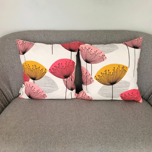 Pair sanderson cushions - of,
