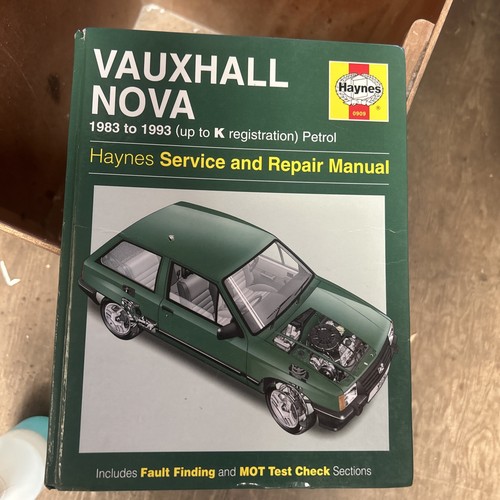 Haynes vauxhall nova 1983 - vauxhall,