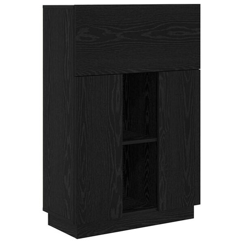 Modern black oak - oak, desk