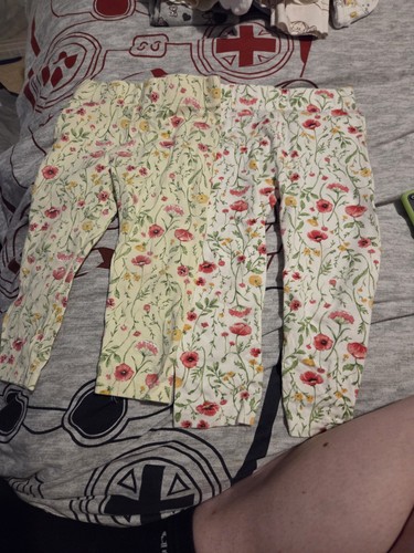 Pairs flowery nutmeg leggins - flowery,
