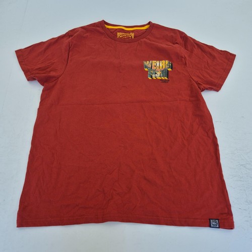 Weird fish shirt red mens - xl,
