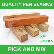 EXOTIC  WOODTURNING PEN BLANKS - CHOOSE YOUR OWN 60+ SPECIES