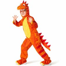 Kids Orange T Rex Costume Boys