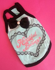 TEACUP BLUE BOW DOG TOP MINI