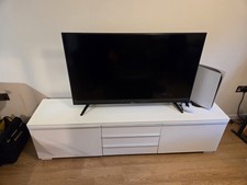 IKEA Besta Burs White Gloss TV Stand Table Bench Cabinet
