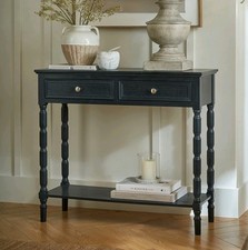 Black Wooden Side Table