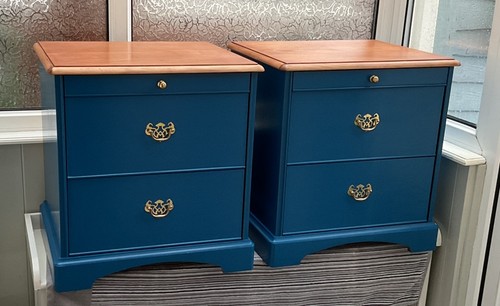 Pair vintage upcycled stag - of,