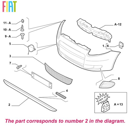 Genuine fiat bumper - genuine,