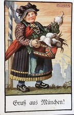 Grub Aus Munchen Vintage Postcard 1922