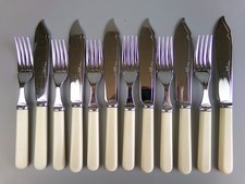 Vintage Fish Cutlery Set. 6