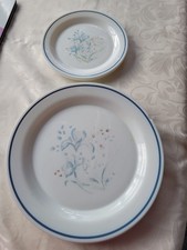 6 Pyrex Vintage Blue Iris  Plates, Good Condition Collectable Bargain L@@K!