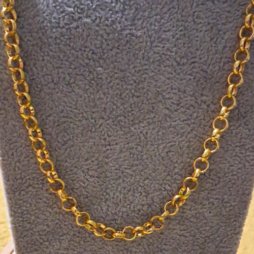 Gold tone round belcher - gold,