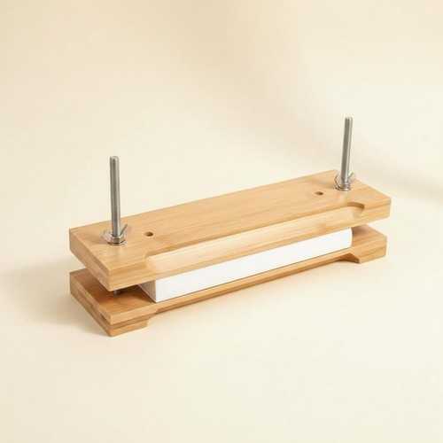 Wooden bookbinding press - bookbinding,