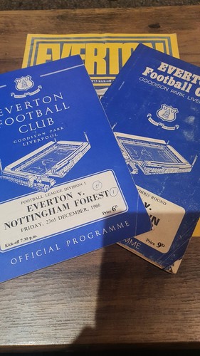 Everton programmes set 3 - of,