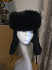 Vintage old rabbit black - old, fur