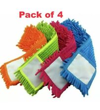 4 Microfibre Mop Refill Replacement Heads Dust Floor Cloth Cleaning Washable Pad