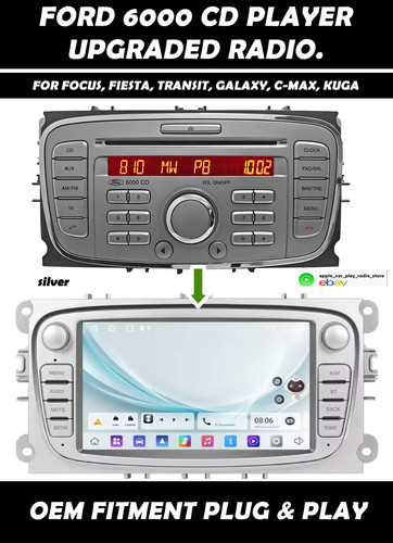 Ford 6000 silver radio - ford,