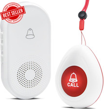 Elderly Alarm Personal Caregiver Pager SOS Call Button UK Plug Safety Alert