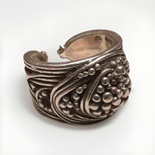 925 Sterling Silver N Adjustable Open Back Vintage Boho Handmade Style Jewellery