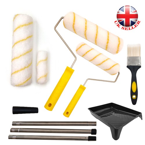 Long handled paint roller - paint, set