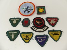 (RefJOH32) Vintage boy scouts badges, 10 items