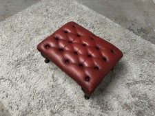 OXBLOOD CHESTERFIELD FOOTSTOOL DELIVERY AVAILABLE ?