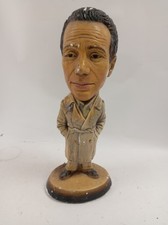 Vintage Hand Painted Male Chalkware  Figurine - Humphrey Bogart - 16in Tall