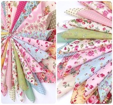 PATCHWORK FABRIC SQUARES COTTON CHOOSE SIZE VINTAGE FLORAL QUILTING CRAFT SEWING