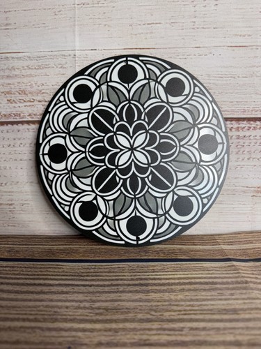 Geometric mandala metal wall - geometric,