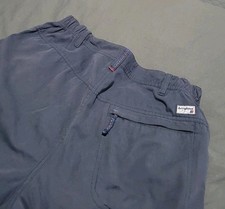 34x32 BERGHAUS Mens Walking Trousers Pants Blue Cuffed Venting Outdoor Hiking