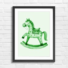 Whimsical wooden rocking horse - whimsical,