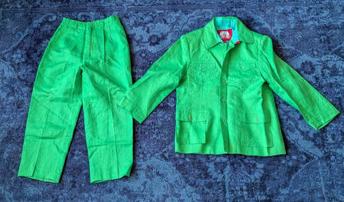Chinese linen childs piece - childs, 2